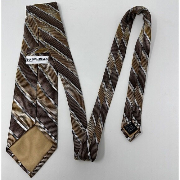 Brooks Brothers Silk Mens Neck Tie Squared Ribbed Geo Ancient Long 58 inches 4w - Picture 7 of 12